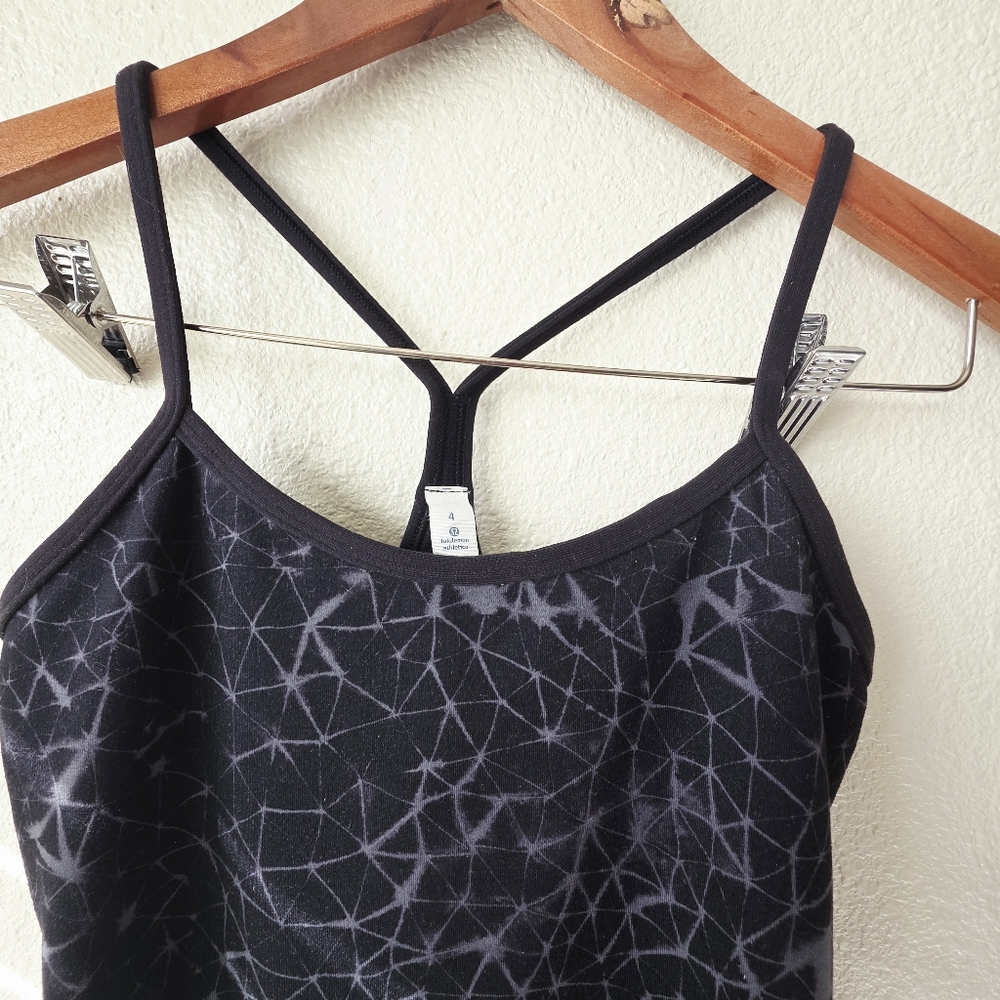 Lululemon Power Y Tank Luon Star Crushed Black 4 - Picture 5 of 9